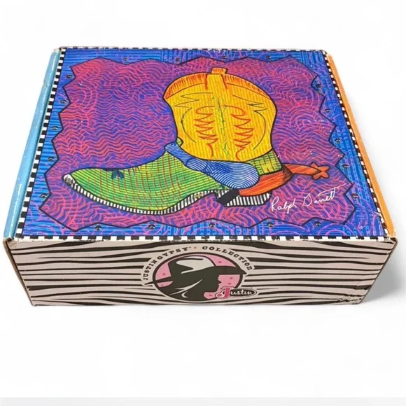 Justin Gypsy Brown and Cream Western Boots. IOB - Picture 7 of 8